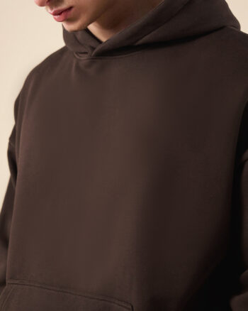 Brown Hoodie Boxy Fit